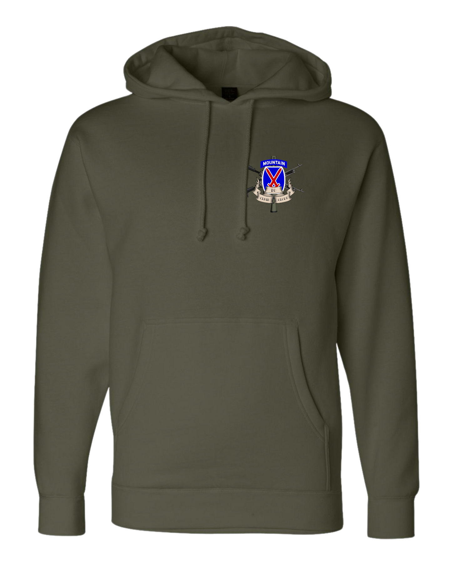 10th Mountain Division Weapons Squad Two-Sided Hoodie
