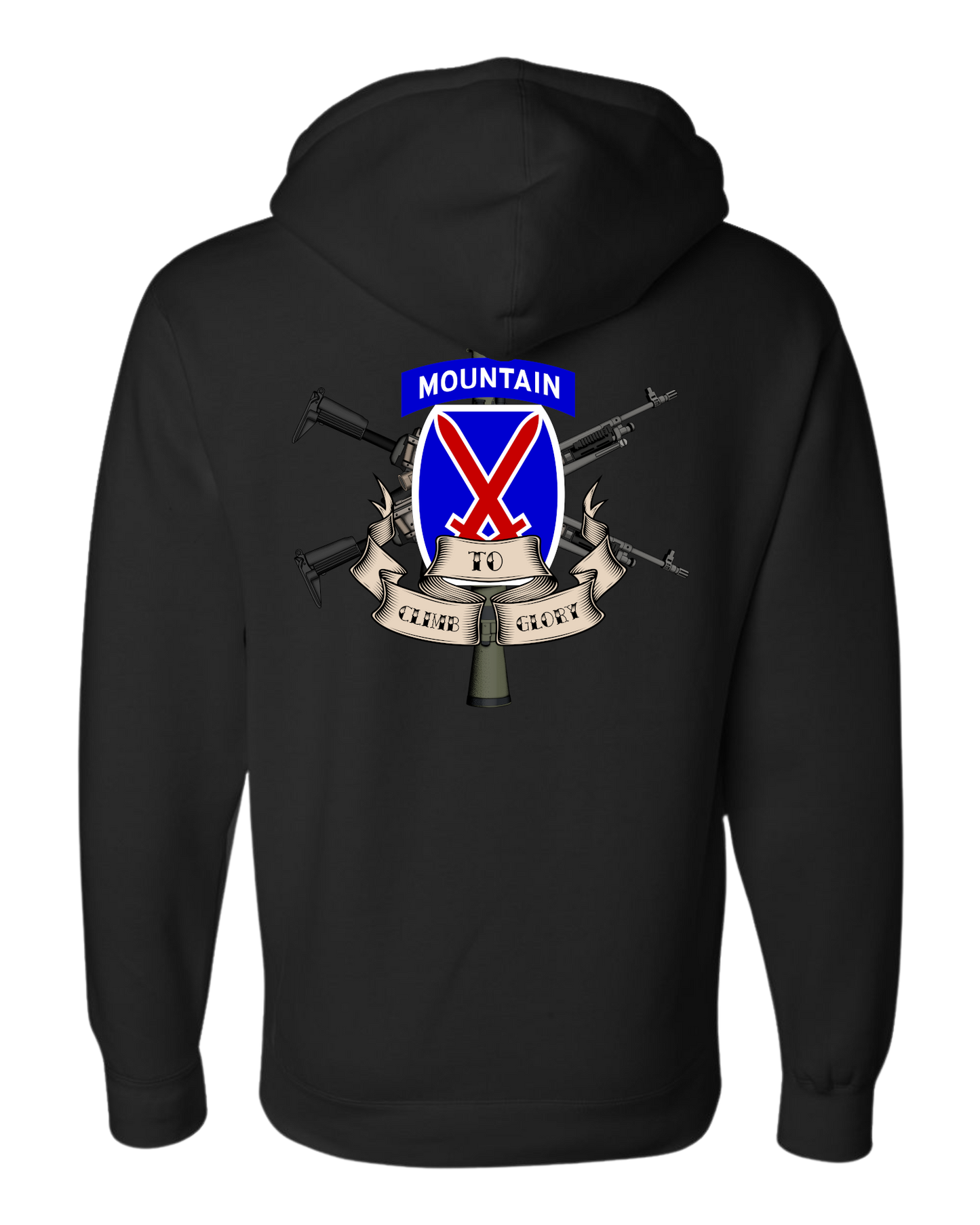 10th Mountain Division Weapons Squad Two-Sided Hoodie
