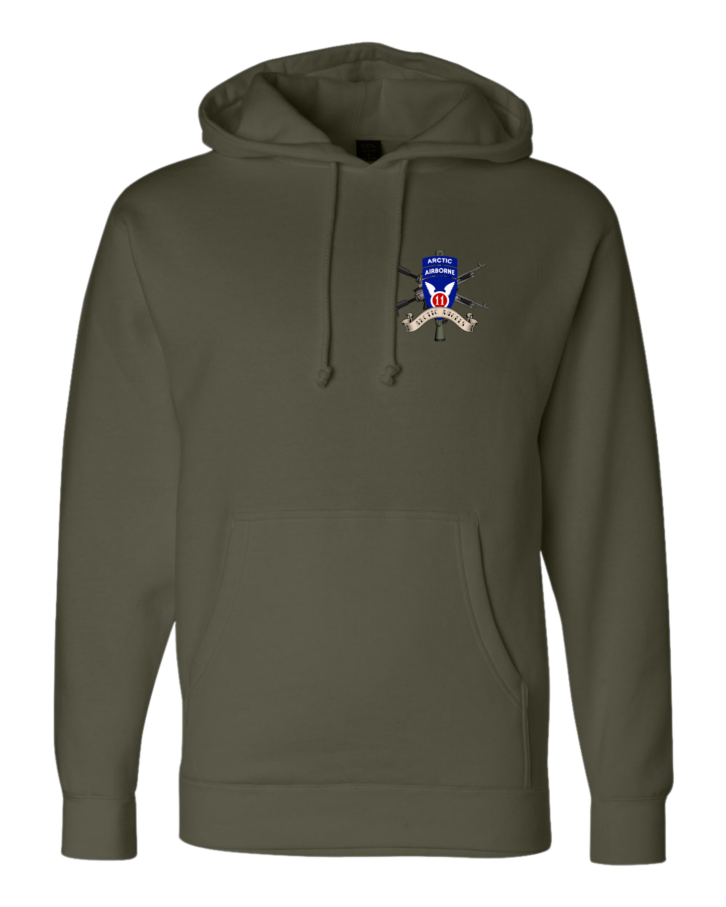 11th Airborne Division Weapons Squad Two-Sided Hoodie