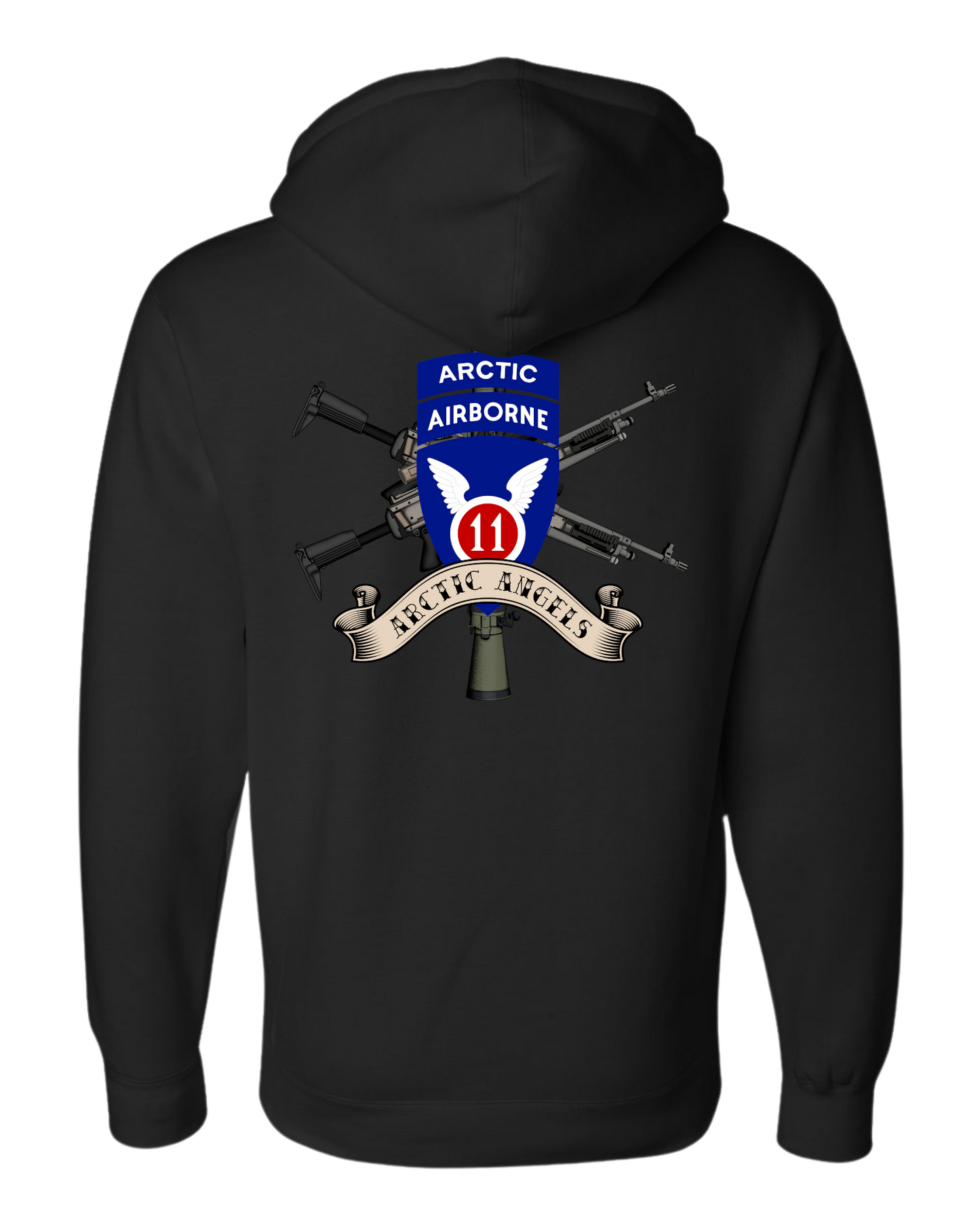 11th Airborne Division Weapons Squad Two-Sided Hoodie