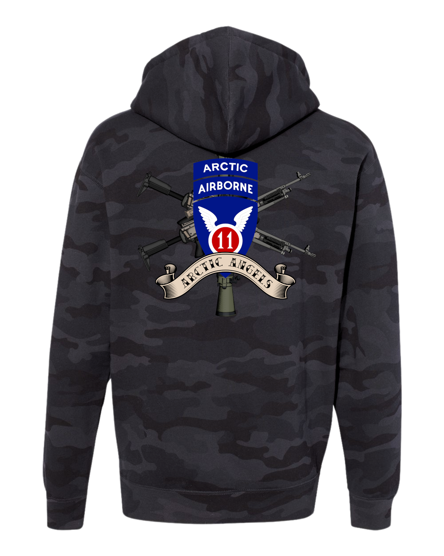 11th Airborne Division Weapons Squad Two-Sided Hoodie