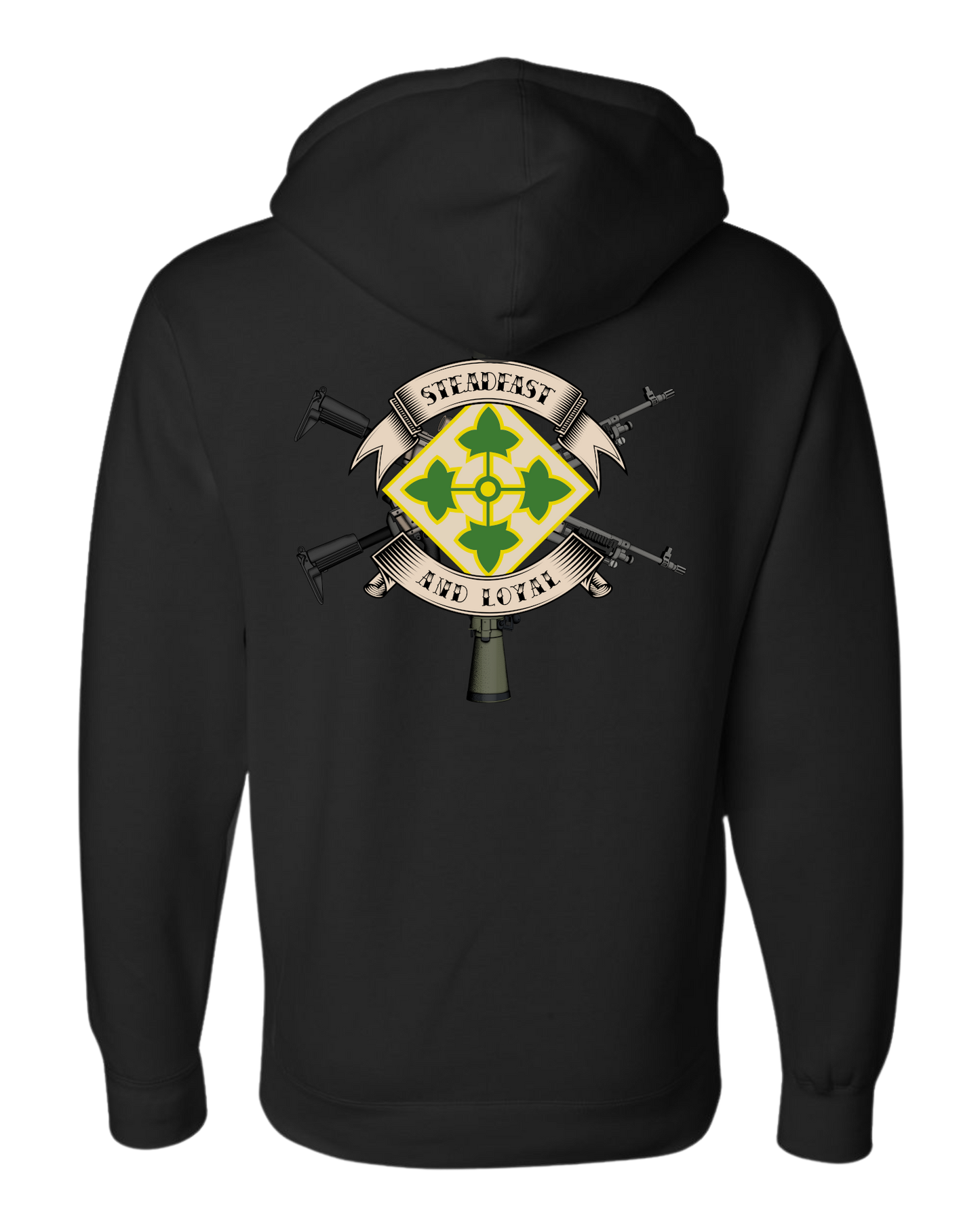 4th Infantry Division Weapons Squad Two-Sided Hoodie