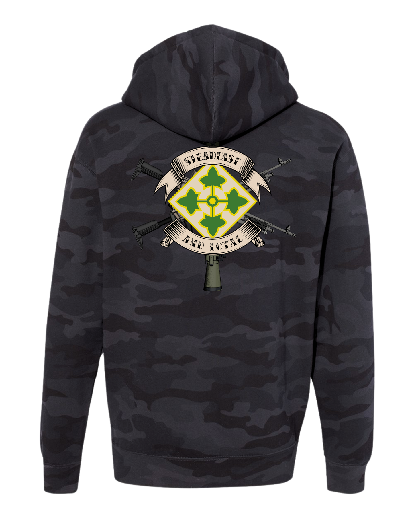 4th Infantry Division Weapons Squad Two-Sided Hoodie