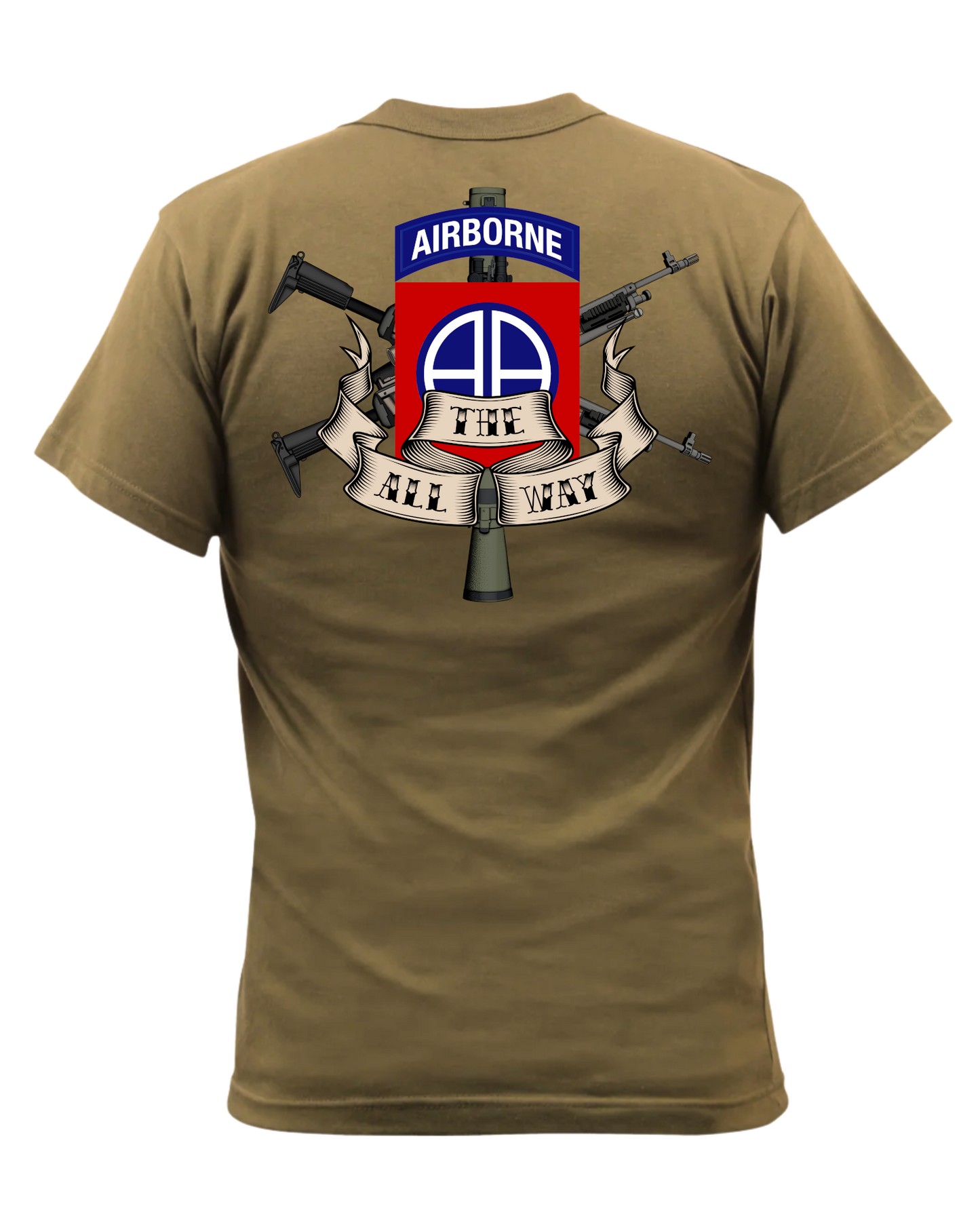 82d Airborne Division - Weapons Squad Tee (AR 670-1 Compliant)