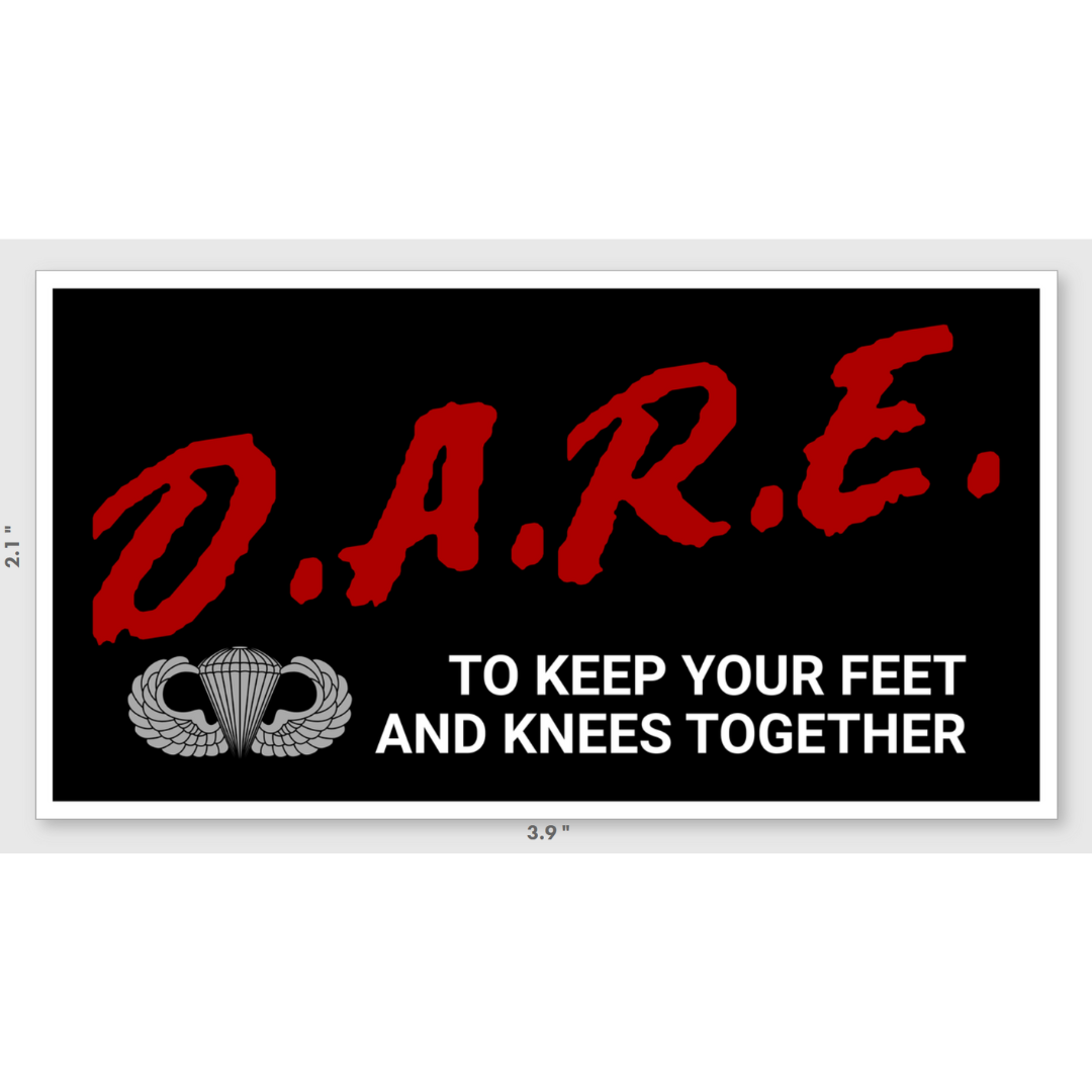 DARE Airborne - 4"x4" Sticker