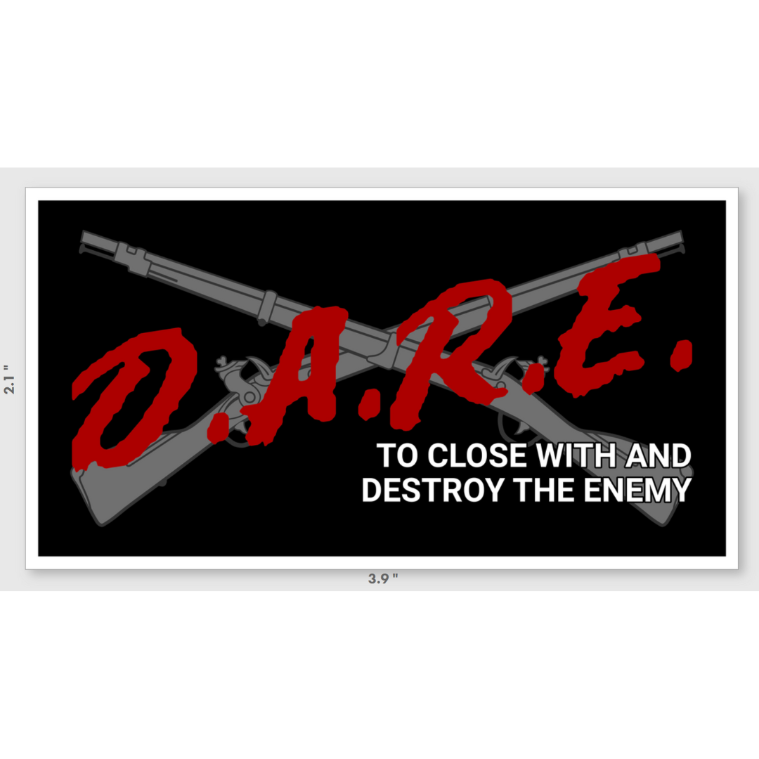 DARE Infantry - 4"x4" Sticker