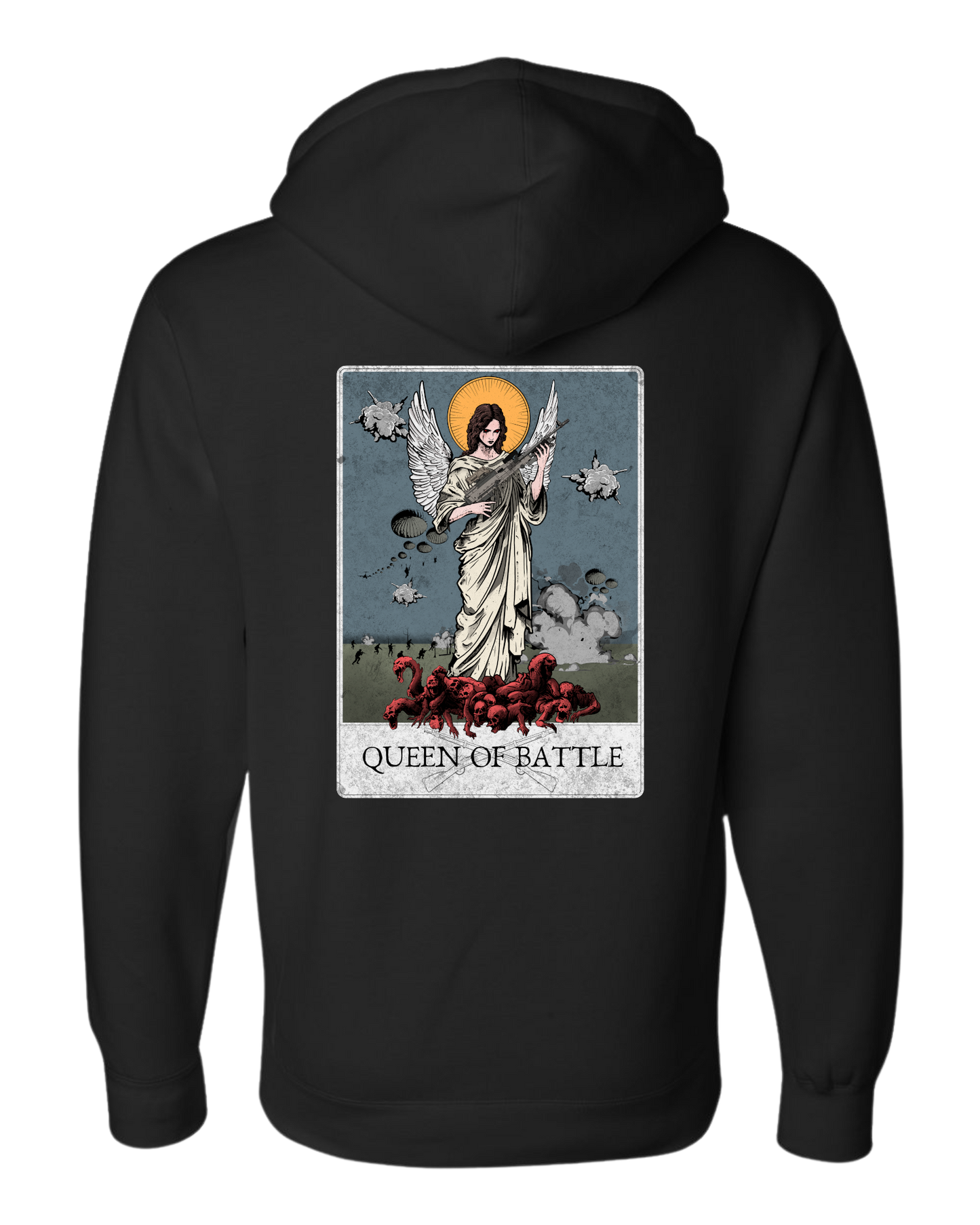 Queen of Battle - Two-Sided Hoodie