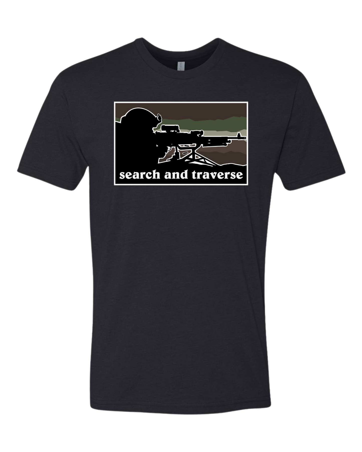 Search and Traverse - Machine Gunner Graphic Tee