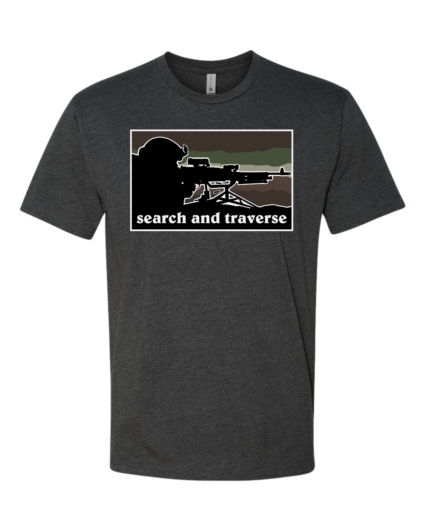 Search and Traverse - Machine Gunner Graphic Tee