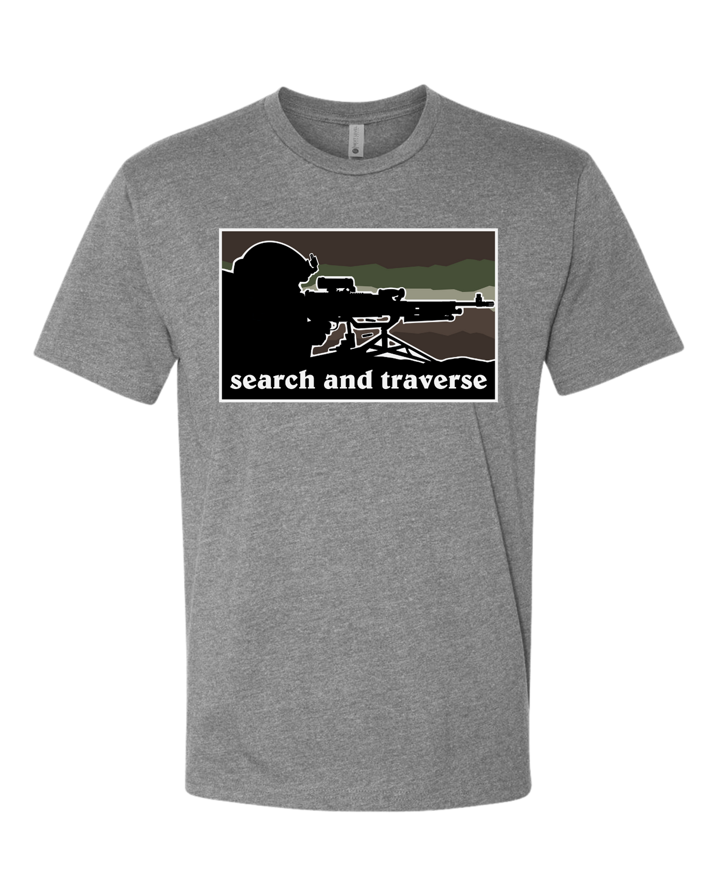 Search and Traverse - Machine Gunner Graphic Tee