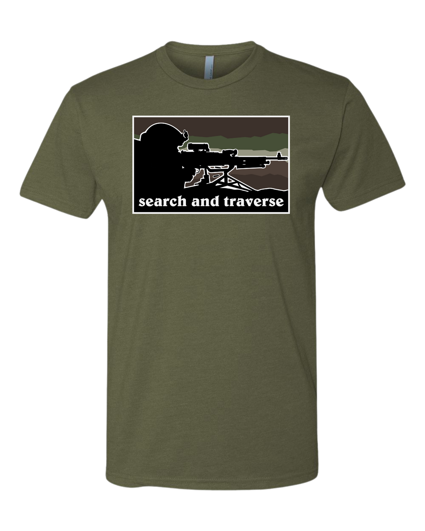 Search and Traverse - Machine Gunner Graphic Tee